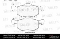 Колодки тормозные FORD MAVERICK 03/MAZDA TRIBUTE 00передние SemiMetallic MILES E100374