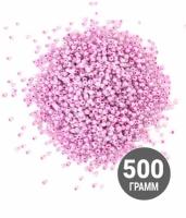 Бисер оптом, 500 гр. светло розовый с блеском (150), размер 6