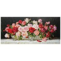 Репродукция на холсте Розы (Roses) №68 Крюгер 87см. x 40см