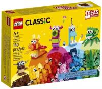 Конструктор LEGO Classic Творческие монстры, Набор LEGO из 140 деталей, 4+ (11017)