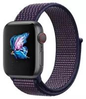 Ремешок для Apple Watch 1-6/SE нейлоновый 42/44 мм InnoZone - Indigo (APWTNY42-03)