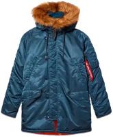 Мужская куртка парка Alpha Industries Slim Fit N-3B Parka Slate Blue