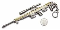 Брелок Microgun M Снайперская винтовка AMP DSR-1 с сошками Золотой