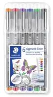 Набор капиллярных ручек Staedtler Pigment Liner, 30803-SSB6, 0,3 мм, 6 цветов