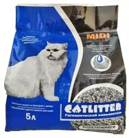 Catlitter Carbon Midi Наполнитель комкующийся для кошек 5л
