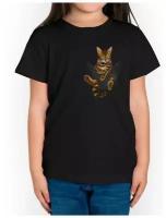 Футболка DreamShirts Studio Котик в кармашке Для мальчиков Для девочек Детская одежда