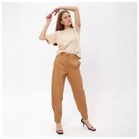 Джинсовые брюки женские MINAKU: Casual collection, цвет коричневый, р-р 46./В упаковке шт: 1