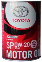 Масло синтетическое Toyota Motor Oil 0W-20 API SP ILSAC GF-6