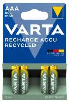 Аккумулятор Ni-Mh 800 мА·ч 1.2 В VARTA Recharge Accu Power 800 AAA, в упаковке: 4 шт