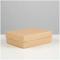 Коробка картонная без окна, крафт, 16,5 х 12,5 х 5,2 см, набор 5 шт 7917209