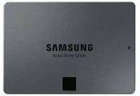 Накопитель SSD 2.5' Samsung MZ-77Q1T0BW 1.0TB 870 QVO Series, SATA3, up to 560/530MBs, 98000 IOPs, 3D QLC, DDR4 1GB, MGX, 7mm