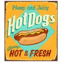 Постер на холсте Реклама хот догов (Advertising hot dogs) 50см. x 57см