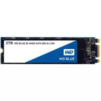 Жесткий диск SSD Western Digital M.2 2280 2TB WD Blue Client SSD WDS200T2B0B SATA 6Gb/s,Retail