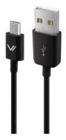 Vertex Кабель Vertex USB-microUSB плоский, черный