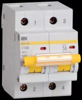 Автоматический выключатель IEK ВА 47-100 (C) 10kA 100 А