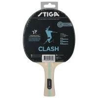 Ракетка для настольного тенниса Stiga Clash Hobby, арт.1210-5718-01, для начин накладка 1,6 мм ITTF, конич. ручка