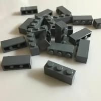 Деталь LEGO 4211104 Кирпичик 1X3 (темно-серый) 50 шт