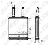SAT SAT Радиатор отопителя салона HYUNDAI ACCENT 95-TAGAZGETZ 02- SAT STHN043950