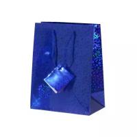 Подарочный пакет 23х18х10, бумажный, мини, синий GF 3080