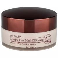 Deoproce Relaxing Care Mink Oil Cream Расслабляющий крем для лица с жиром норки
