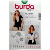 Выкройка Burda 7107-Кофта с широким поясом