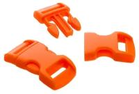 Застежка Фастекс пластиковый ФБ-10 для браслетов из паракорда оранжевый 23696-523 / Фастекс для ленты, ремня 2 упаковки (по 5 шт)