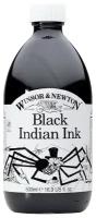 Тушь W&N Drawing Ink, 500 мл Паук, черная китайская, водостойкая Winsor Newton WN1050030