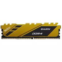 Оперативная память DDR4 Netac Shadow 8GB 3600MHz CL18 1.35V / NTSDD4P36SP-08Y / Yellow / with radiator