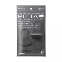 Маска защитная ARAX PITTA MASK GRAY размер средний, 3 шт