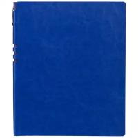 Бизнес-тетрадь Attache Light Book А4 96л, клетк, цв. срез, кожз. синий юта+ручка