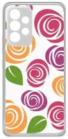 Чехол-накладка Krutoff Clear Case Женский день - Цветочный паттерн 6 для Samsung Galaxy A33 (A336)