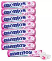 Жевательная резинка MENTOS Pure Fresh Тутти Фрутти, без сахара, 15.5 г, 8 шт. в уп