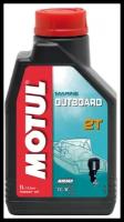 Минеральное моторное масло Motul Outboard 2T, 1 л