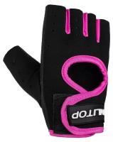 Перчатки спортивные, размер XL, цвет чёрный/розовый