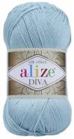 Пряжа для вязания Ализе Diva (100% микрофибра) 5х100г/350м цв.346 бирюзовый