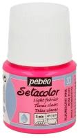 Краска Pebeo для светлых тканей, Setacolor, 45 мл, розовый флуоресцентный