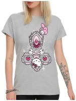 Футболка DreamShirts Studio Hello Kitty / Хеллоу Китти / Аниме / Женская Серая XL