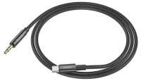 AUX Audio кабель 3,5 мм на Type-C, UPA19, HOCO, черный