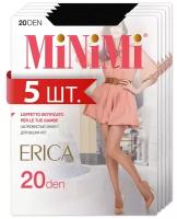 Колготки MiNiMi Erica, 20 den, 5 шт., размер 3/M, черный