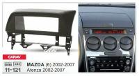 Переходная рамка 1-DIN для а/м MAZDA (6), Atenza 2002-07 (черная) CARAV 11-121