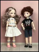 Набор из 2-х кукол Шарнирные куклы BJD, с одеждой и обувью, 30 см