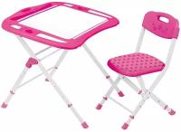 Комплект InHome стол+стул НМИ3 73x59 см розовый