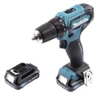 MAKITA DF333DWAE Дрель-шуруповерт аккумуляторный 12V CXT, 30 Нм в кейсе (2 х 2 Ач)