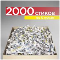 Сахар Coffee Zone в стиках/пакетиках по 5 грамм, 2000 штук (10кг)