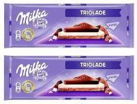 Гигантская плитка шоколада Milka Triolade три шоколада (2 шт. по 280 гр