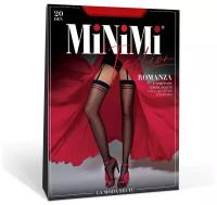 Чулки MINIMI Mini calze ROMANZA 20 с сердечками Rosso/Nero 2(S/M)