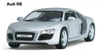 Kinsmart Модель машины Audi R8 KT5315W серебристый с 3 лет