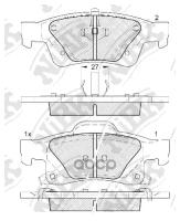 Колодки Зад. Jeep Grand Cherokee 10=> NiBK арт. PN0834