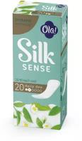 Ola! прокладки ежедневные Silk Sense Daily Deo Зеленый чай, 2 капли, 20 шт