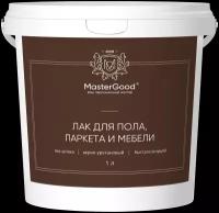 Лак MasterGood для пола, паркета и мебели глянцевый бесцвeтный 1 л